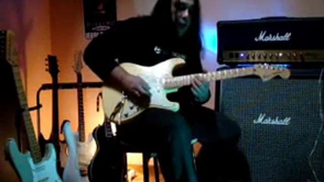 Fender stratocaster + Marshall vintage Modern head. Chris Ribera смотреть онлайн