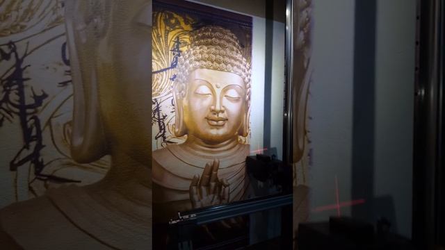 Buddha print direct on wall