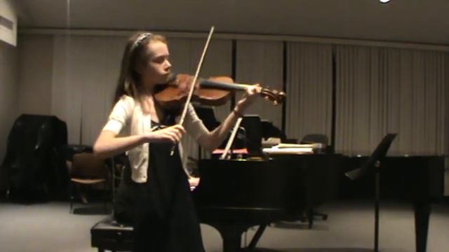 Dvorak Sonatina - Serena Harnack 12 violin, Almita Vamos Workshop смотреть онлайн