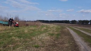 Поездка на мотоблоке мтз ? за чернозёмом для огорода