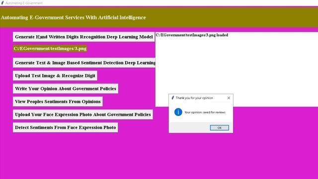 Automating E Government Services With Artificial Intelligence Python Project || SS INFOTECH ||