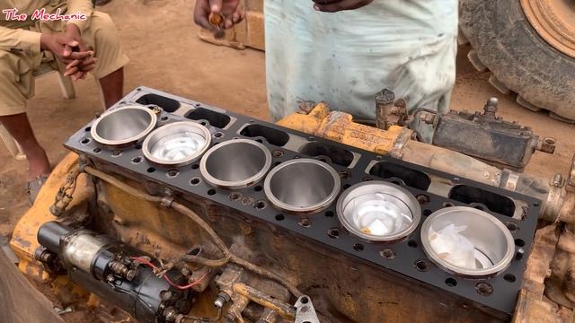 Восстановление полного Ремонт 6-цилиндрового двигателя CAT 4К - 1ЖЖ