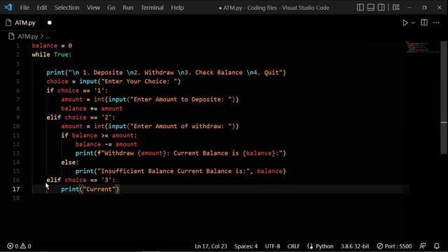 How to make ATM in Python coding | how to make ATM in Python #pythontutorial #atm #python3 #coding