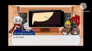 Humantale React to The Maniacs Fury [insanity sans vs chara] ||my au✨||