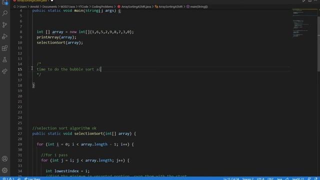 ASMR Coding Lo-Fi | attempting sorting array algorithms (Part 1) with keyboard sounds