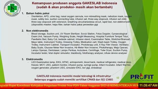 Kegiatan Rapat Koordinasi Kebijakan Pengadaan Produk Non PDN Tahun Anggaran 2023 смотреть онлайн