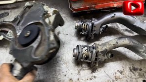 How to Replace Water pump thermostat & turbo coolant kit M278 Mercedes w222