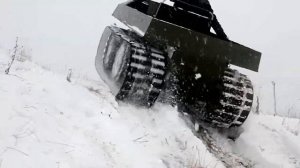 Гусеничный вездеход штурм гора первый крутой подъем