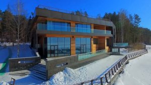 База отдыха «Изумрудное» с высоты причьего полета (Зима 2017)