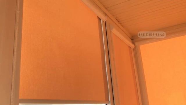 Яркие рулонные шторы на лоджии смотреть онлайн