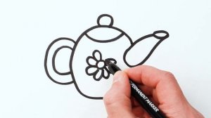 Рисуем фломастерами. Простой милый рисунок. Рисование для детей