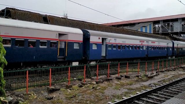 Mumbai Local Train Thane Station.