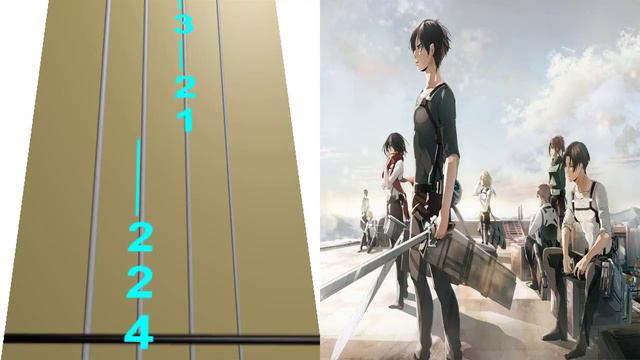 Attack on Titan - The Reluctant Heroes en Violín|tab,tutorial,partitura,como tocar|HD Tutorial смотреть онлайн