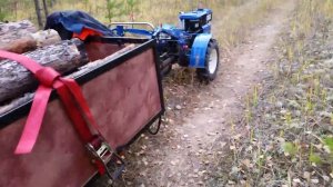 Возим дрова. Мотоблок Скаут 101D