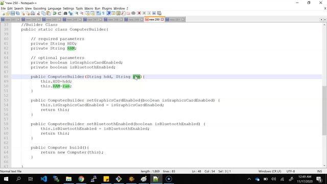 Builder Design Pattern In Java | Create your own builder class by Creational Builder pattern