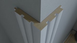 Монтаж реечной модульной стеновой панели с помощью клея