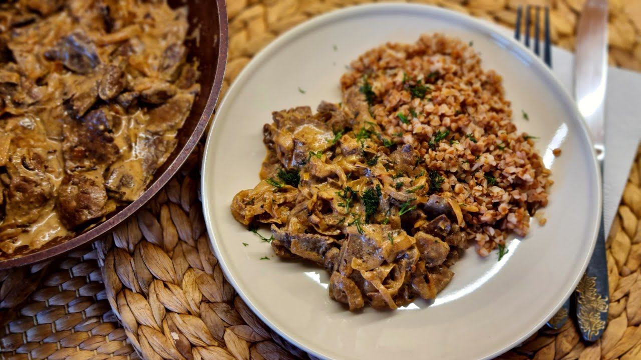 Печенка в сметане смотреть онлайн