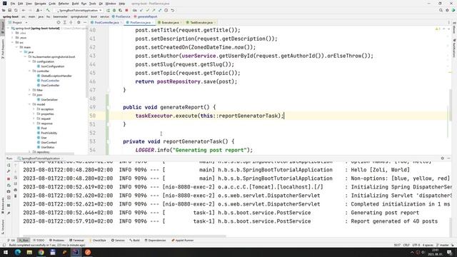 [Spring v47] Aszinkron taszkok (@Async) смотреть онлайн