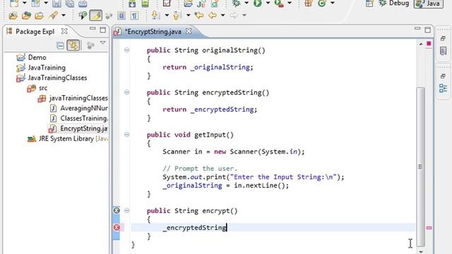 #24 Java Program to Encrypt a String || Core Java in Tamil