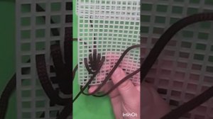 1 ЧАСТЬ Сумка из шнура и канвы