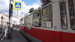Трамвай ЛМ-68 №6249 «Аквариум» на Кронверкском проспекте 2023