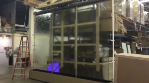 Водопад по стеклу - подача воды - флейта