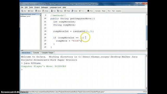 Java RPS Game - Part 2 (Computer Class) смотреть онлайн