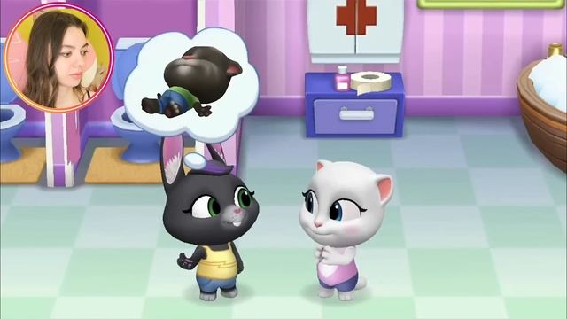 R.I.P Анджела ?  My Talking Tom Friends - AMONG US