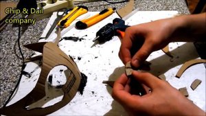 №1.Как сделать маску Скорпиона из Мортал комбат.Часть 1/How to create a Scorpion mask from MK