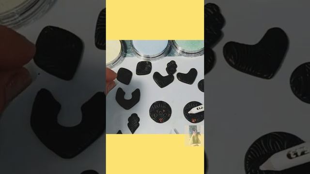 Серьги ручной работы эксперименты с полимерной глиной #творчество
