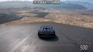 Forza Horizon 5 | All Bugatti Cars | DOWNHILL EXTREME TOP SPEED + BIGGEST JUMPS | NEW FAST BUGATTI