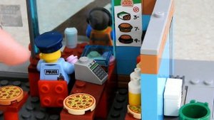 Обзор Лего самоделки Городское Кафе! Lego moc cafe.