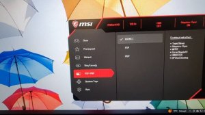 MSI G274QPF QD OSD Menüsü Ayarlarim HDR OFF