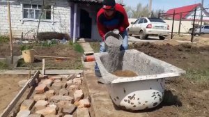 Готовим площадку под тандыр. Тандыр своими руками. часть 1