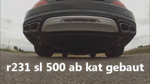 Mercedes R231 SL 500 Sportauspuff Sound von supersoundexhaust.de