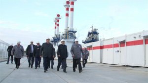 Открытие энергоцентра "Ярега" ООО "ЛУКОЙЛ-Коми"и посещение социальных объектов