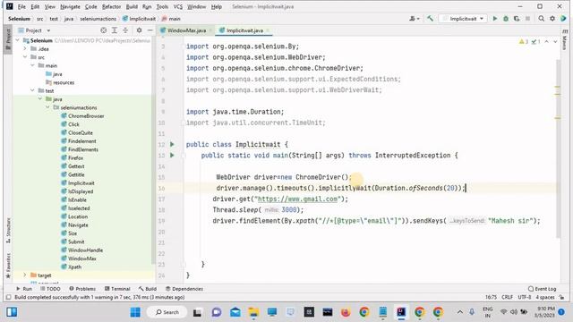 Selenium Webdriver waits |  implicitwait() | ExplicitWait | FluentWait | PagelodTimeOut |Thred Slee