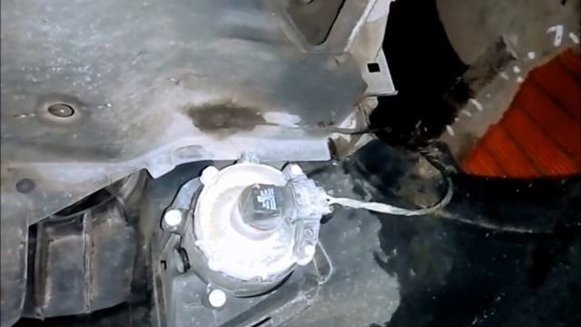Замена лампы ПТФ калина 1
