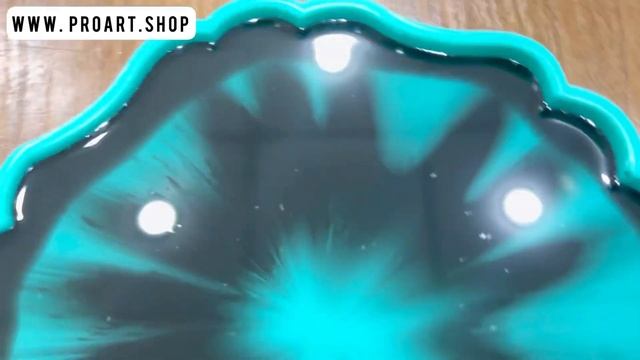 Капельный рисунок в эпоксидной смоле с красителем ProArt. Быстро и легко?