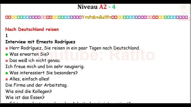 A2/4 - Deutsch Lernen Im Schlaf & Hören, Lesen Und Verstehen - ????????????????????????????????????