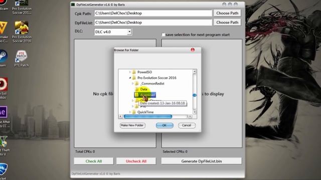 [PES 2016] How to Add CPK file for Patch PTE 5.3 + 5.4 (DpFileList 1.6 v4 By Baris) смотреть онлайн