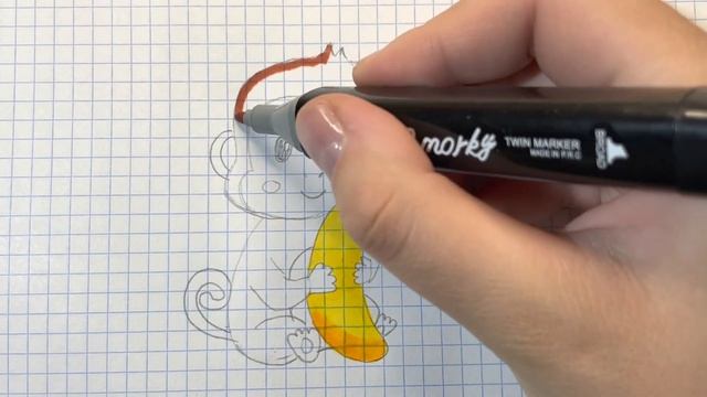 Как нарисовать обезьянку смотреть онлайн