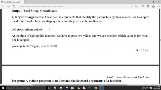 Functions and Modules in Python | Functions in Python | Modules in Python