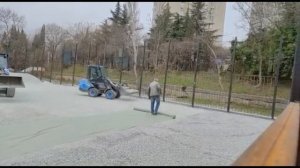 Митракс МП 635, МП 749. Работа двухчелюстным, планировочным ковшом.