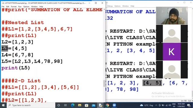 CBSE Class 11 Computer Science | Chapter 11 | Python Tutorial | List in Python | Python Programming
