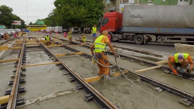 Ремонт перекрестка улиц Мясоедовской и Прохоровской в Одессе. Ремонт дорог в Украине 2019. смотреть онлайн