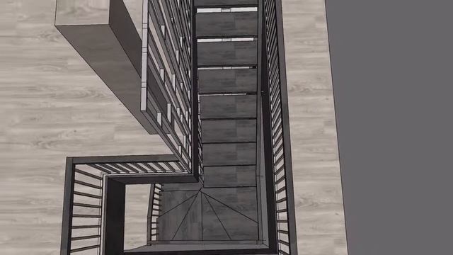 Лестница в маленьком проеме на четвёртый этаж . смотреть онлайн