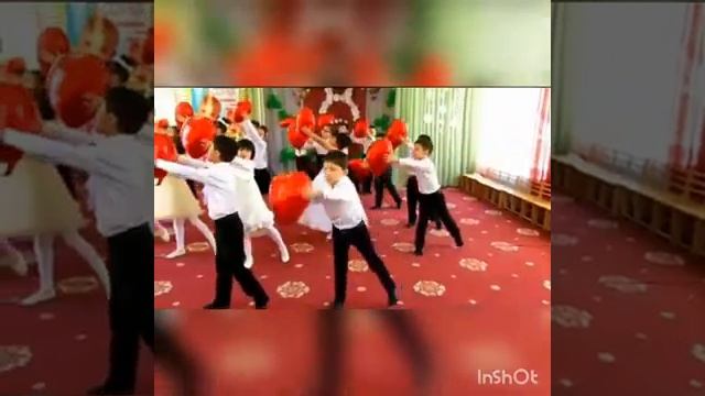 Красивый танец Мамина сердце в исполнении учеников младших классов