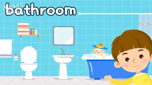 Kids vocabulary - [Old] House - Parts of the House -  English educational video