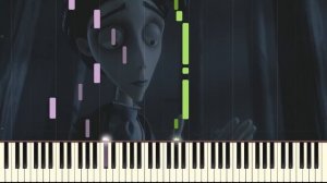 [PIANO TUTORIAL] "Victor's Piano Solo" - Tim Burton's Corpse Bride (Piano Cover, Synthesia, Movie)